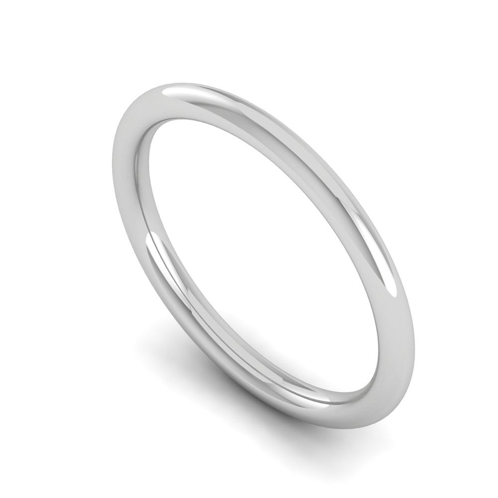 Plain Platinum Ring for Women JL PT WB 115   Jewelove.US