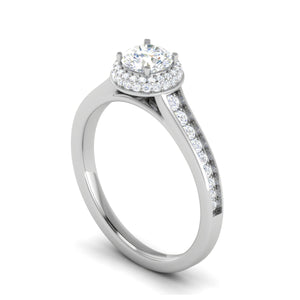 0.50 cts Pointer Solitaire Platinum Diamond Ring JL PT RH RD 227   Jewelove.US