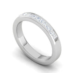 Load image into Gallery viewer, Platinum Princess Cut Diamond Ring for Women JL PT WB RD 159   Jewelove
