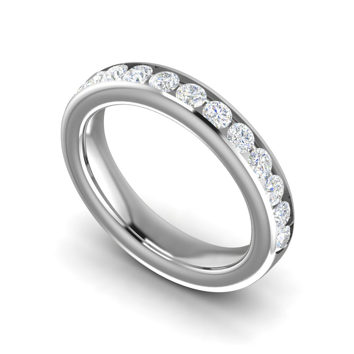 7 Pointer Platinum Diamond Ring for Women JL PT WB RD 113   Jewelove