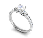 Load image into Gallery viewer, 0.50 cts Solitaire Split Shank Platinum Ring JL PT R3 RD 148   Jewelove.US
