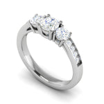 Load image into Gallery viewer, 0.50 cts Solitaire Platinum Shank Diamond Ring JL PT R3 RD 107   Jewelove.US
