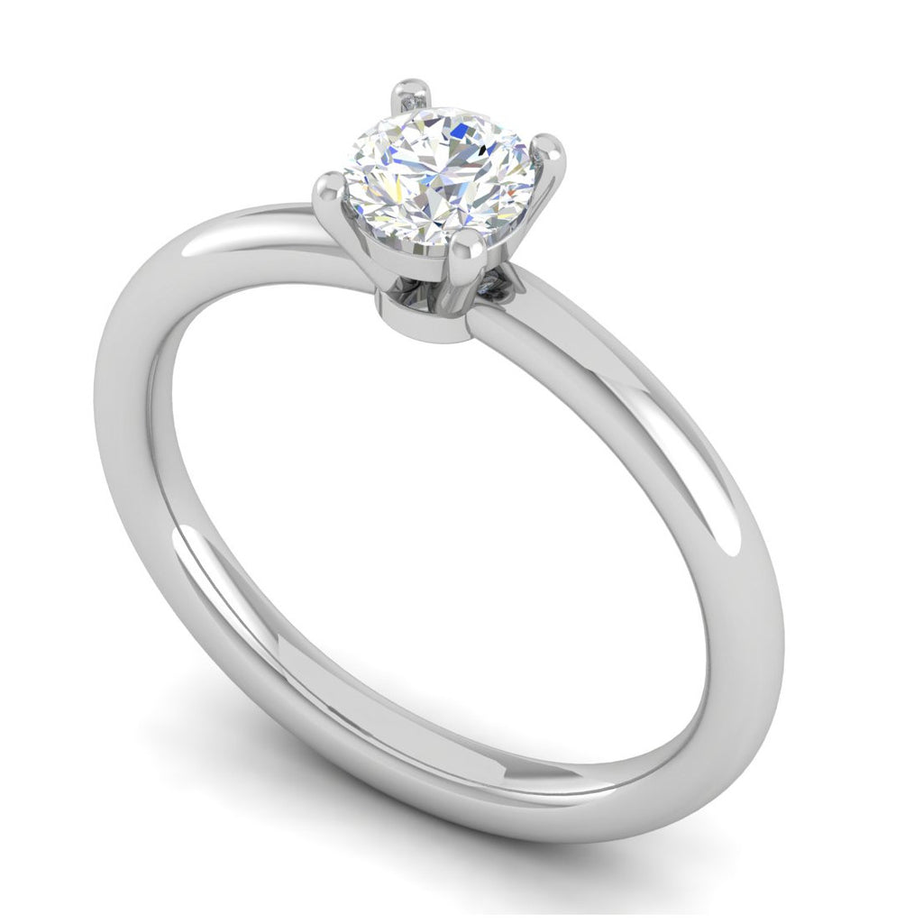 0.30 cts Solitaire Platinum Ring JL PT RS RD 175   Jewelove.US