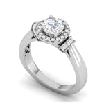 Load image into Gallery viewer, 0.30 cts. Solitaire Halo Diamond Platinum Engagement Ring JL PT WB5996E   Jewelove
