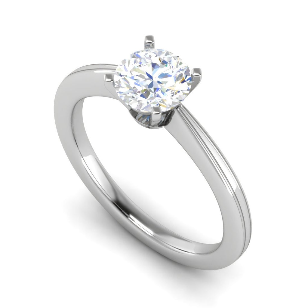 0.50 cts Solitaire Platinum Ring JL PT RS RD 152   Jewelove.US