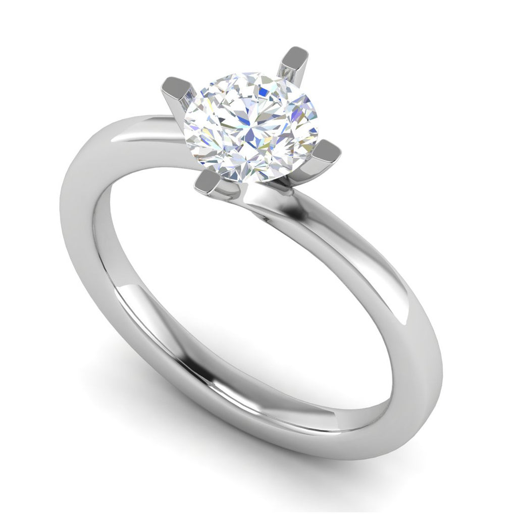 0.50 cts Solitaire Platinum Ring JL PT RS RD 141   Jewelove.US
