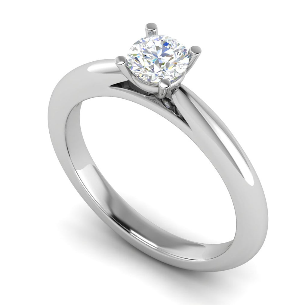 0.30 cts Solitaire Platinum Ring JL PT RS RD 144   Jewelove.US