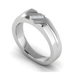 Load image into Gallery viewer, Platinum Unisex Ring with Diamonds JL PT MB PR 136  Men-s-Ring-only Jewelove.US
