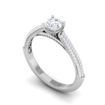 Load image into Gallery viewer, 0.30 cts Solitaire Diamond Split Shank Platinum Ring JL PT RP RD 144   Jewelove.US
