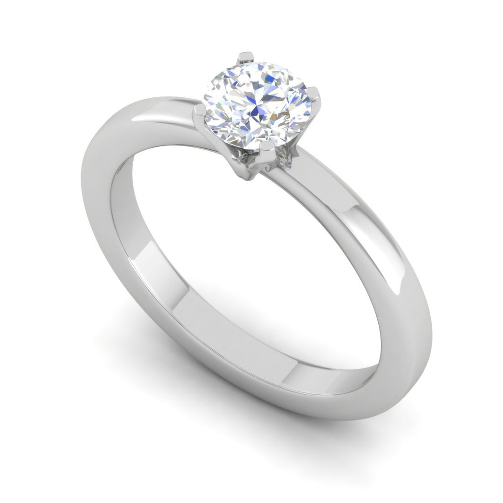 0.30 cts Solitaire Platinum Ring JL PT RS RD 180   Jewelove.US