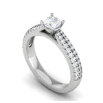 Load image into Gallery viewer, 0.30 cts Solitaire Diamond Split Shank Platinum Ring JL PT RP RD 147   Jewelove.US
