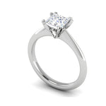 Load image into Gallery viewer, 1.00 cts Princess Cut Solitaire Platinum Diamonds Ring JL PT RS PR 120   Jewelove.US
