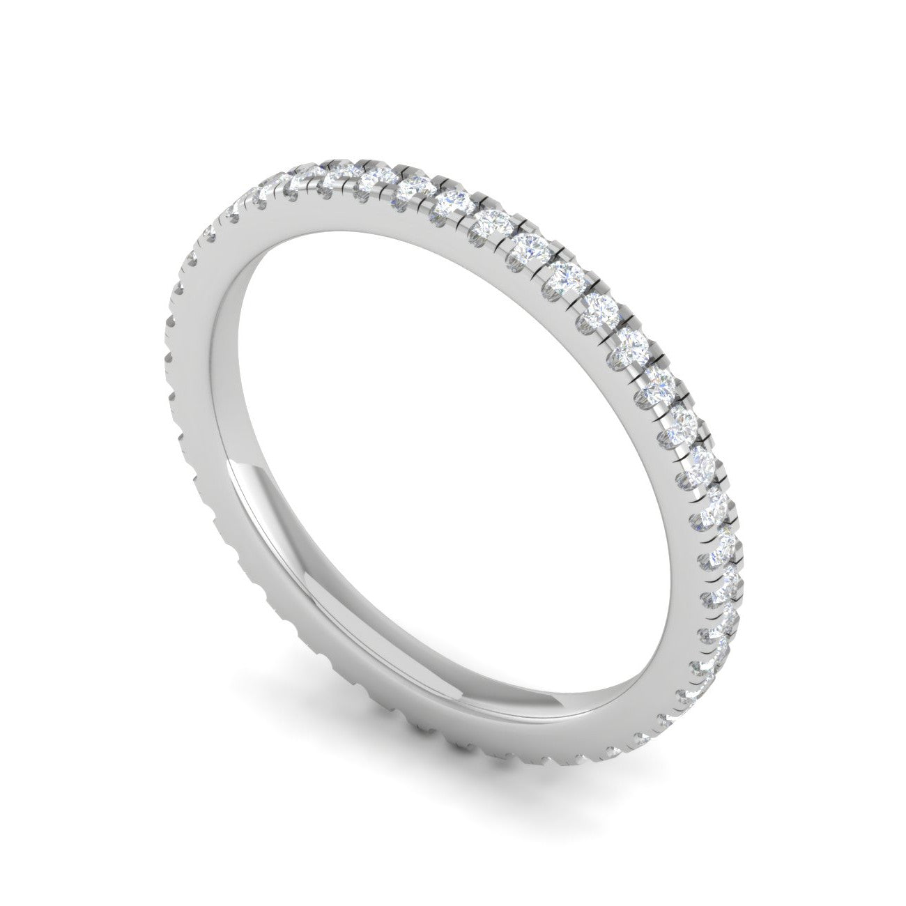 Platinum Eternity Ring with Diamonds for Women JL PT D4129   Jewelove.US