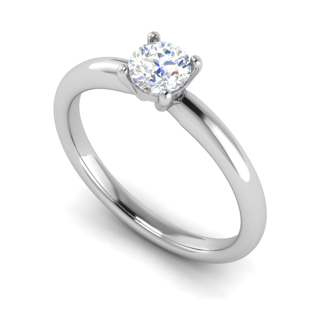 0.50 cts Solitaire Platinum Ring JL PT RS RD 108   Jewelove.US