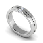 Load image into Gallery viewer, Platinum Unisex Ring with Diamonds JL PT MB PR 135  Men-s-Ring-only Jewelove.US
