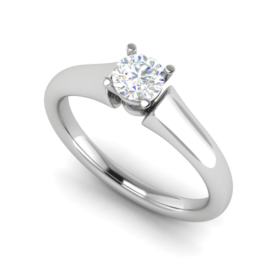 0.50 cts Solitaire Platinum Ring JL PT RS RD 112   Jewelove.US