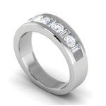 Load image into Gallery viewer, Platinum Unisex Ring with Diamonds JL PT MB RD 145  Men-s-Ring-only Jewelove.US
