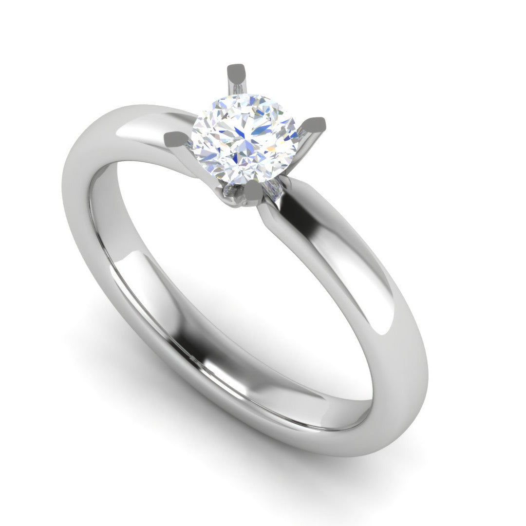 1 Carat Solitaire Platinum Ring JL PT RS RD 102   Jewelove.US