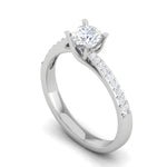Load image into Gallery viewer, 0.30 cts Solitaire Diamond Split Shank Platinum Ring JL PT RP RD 133   Jewelove.US
