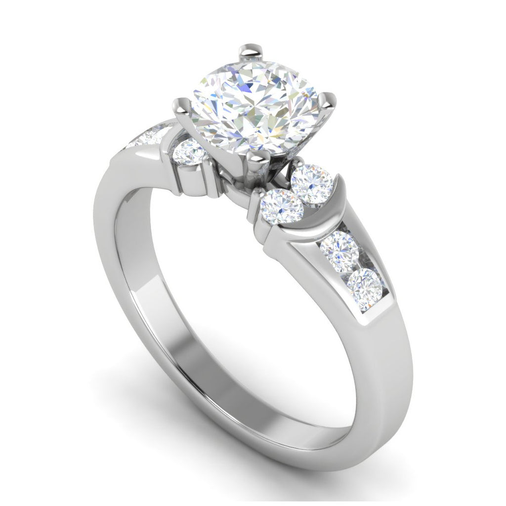 0.50 cts Solitaire Platinum Diamonds Ring JL PT RC RD 267   Jewelove.US