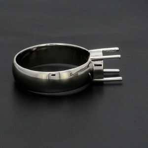Platinum 4 Prong  Mounting Ring for Men JL PT 1220-M   Jewelove.US