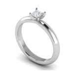 Load image into Gallery viewer, 0.30 cts Princess Cut Solitaire Platinum Ring JL PT RS PR 123   Jewelove.US
