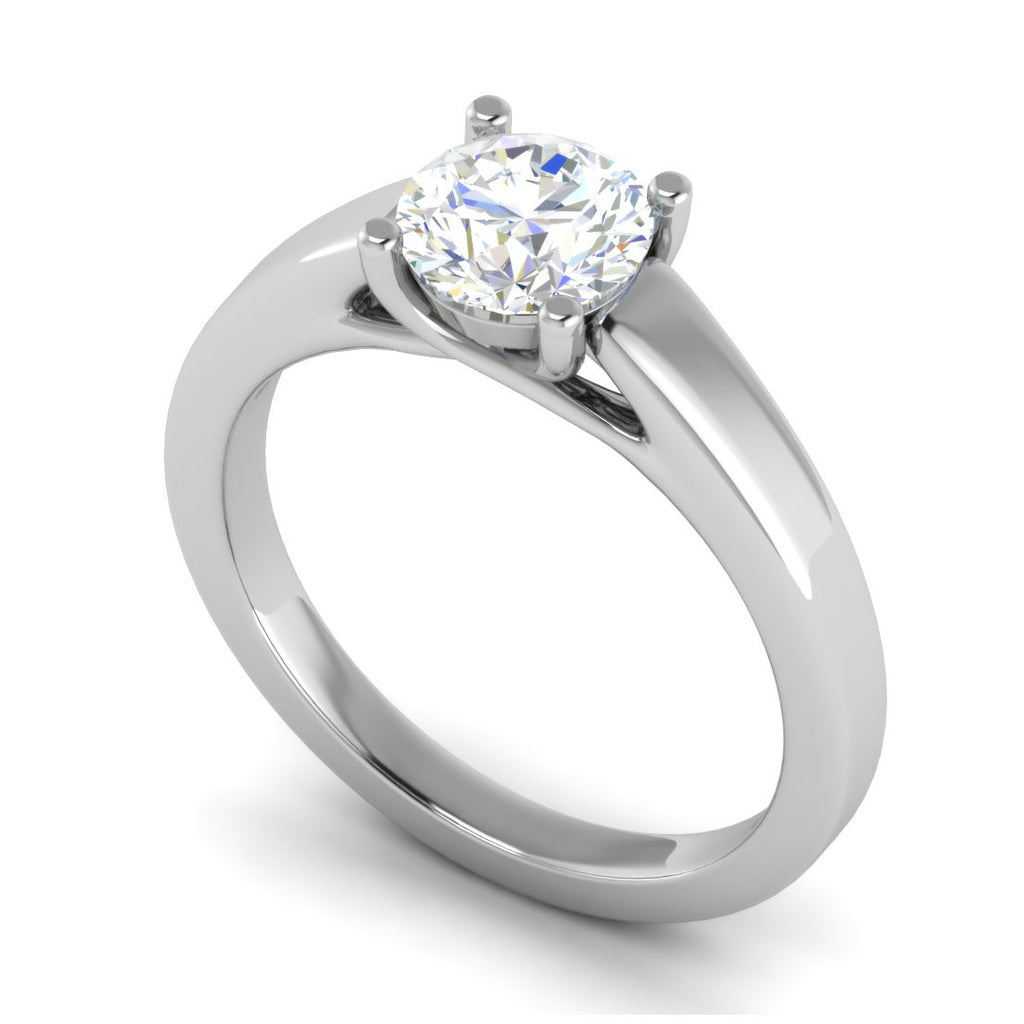 0.50 cts Solitaire Platinum Ring JL PT RS RD 143   Jewelove.US