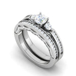 Load image into Gallery viewer, 0.20 cts Solitaire Diamond Split Shank Platinum Ring JL PT RV RD 154   Jewelove
