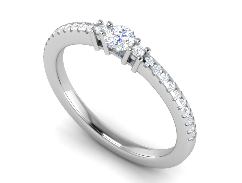 0.30 cts Solitaire Platinum Diamond Ring JL PT R3 RD 177   Jewelove.US