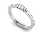 Load image into Gallery viewer, 0.30 cts Solitaire Platinum Diamond Ring JL PT R3 RD 177   Jewelove.US

