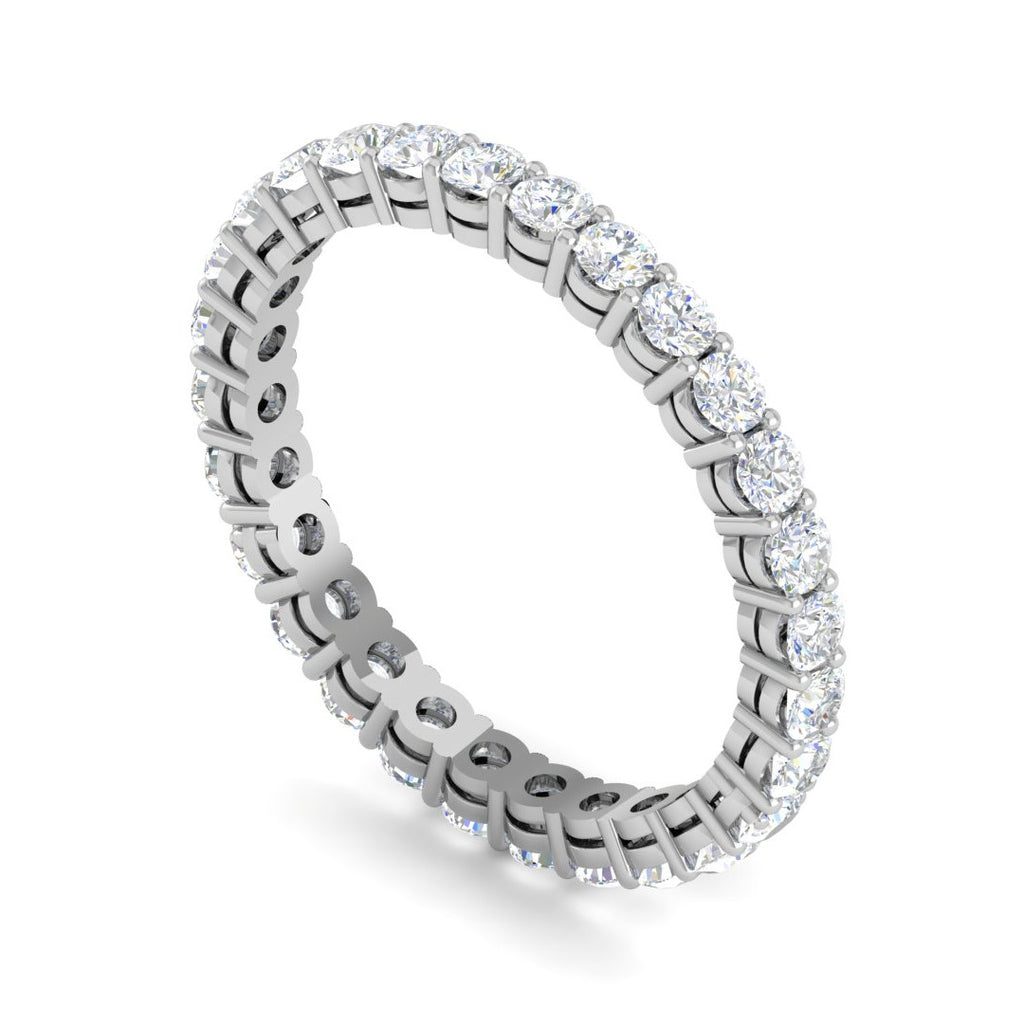 Platinum Ring With Diamonds for Women JL PT ET RD 101  VVS-GH Jewelove.US