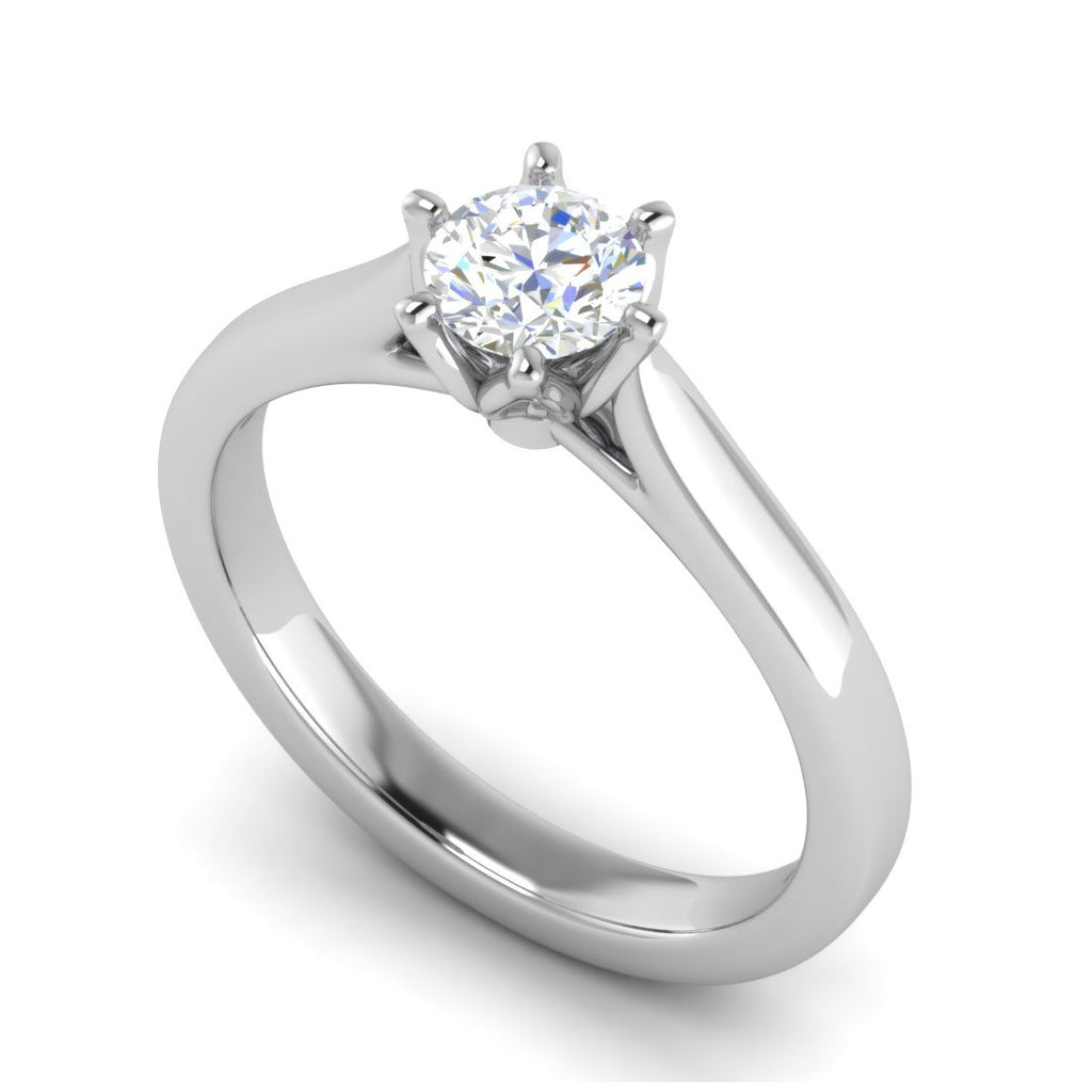 0.30 cts Solitaire Platinum Ring JL PT RS RD 167   Jewelove.US