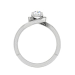 Load image into Gallery viewer, 0.30 cts Solitaire Halo Diamond Shank Platinum Ring JL PT RP RD 178   Jewelove.US
