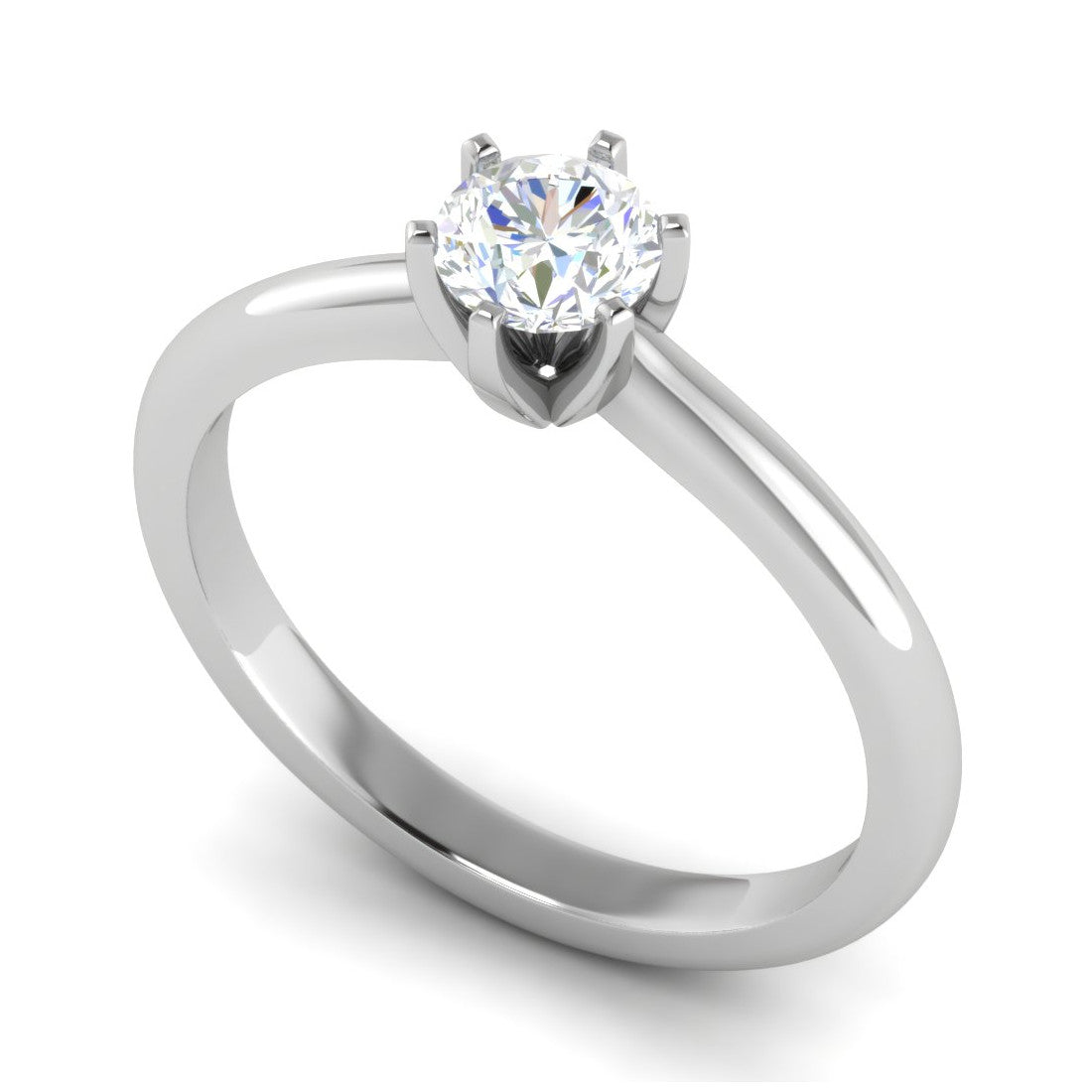 0.30 cts Solitaire Platinum Ring JL PT RS RD 154   Jewelove.US