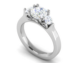 Load image into Gallery viewer, 1 Carat Solitaire Diamond Accents  Platinum Ring JL PT R3 RD 140   Jewelove.US
