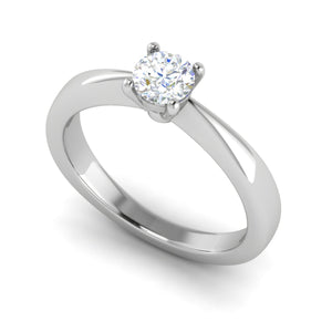 0.30 cts Solitaire Platinum Ring JL PT RS RD 117   Jewelove.US