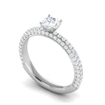 Load image into Gallery viewer, 0.30 cts Solitaire Diamond Split Shank Platinum Ring JL PT RP RD 112   Jewelove.US
