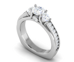 Load image into Gallery viewer, 1.00 cts. Pointer Platinum Solitaire Ring JL PT R3 RD 144   Jewelove.US
