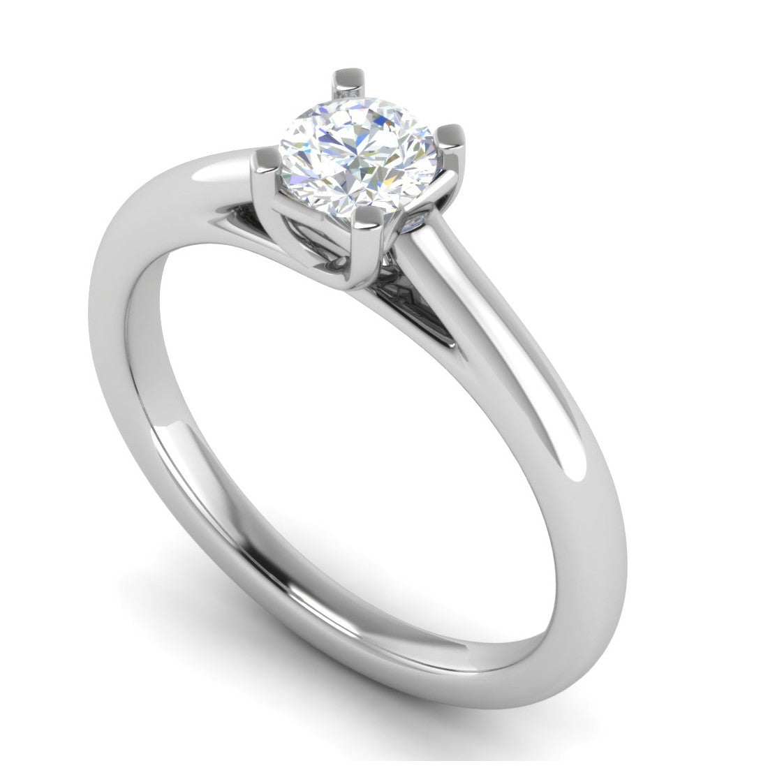 0.30 cts Solitaire Platinum Ring JL PT RS RD 184   Jewelove.US