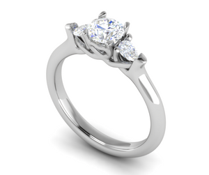 30-Pointer Solitaire Diamonds Accents Platinum Ring JL PT R3 RD 156   Jewelove.US