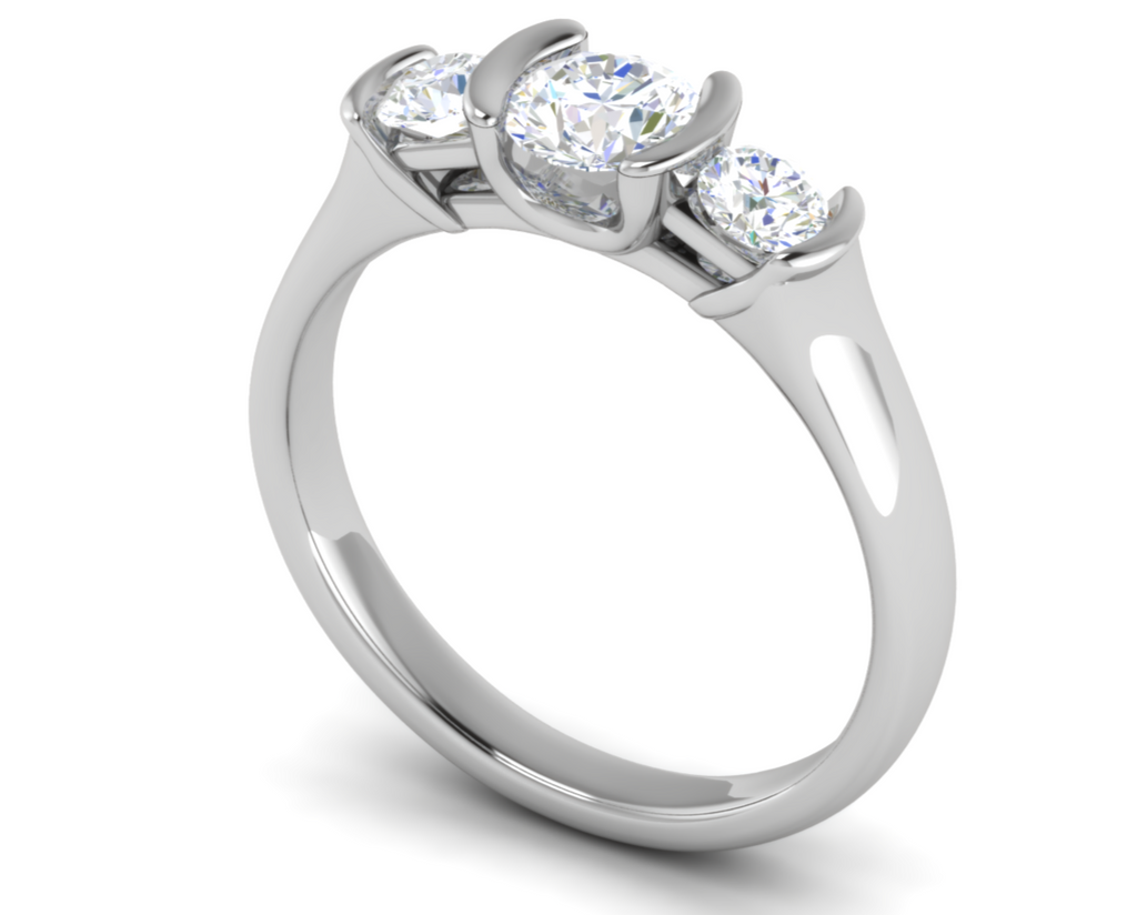 0.50 cts Solitaire Platinum Diamond Ring JL PT R3 RD 167   Jewelove.US