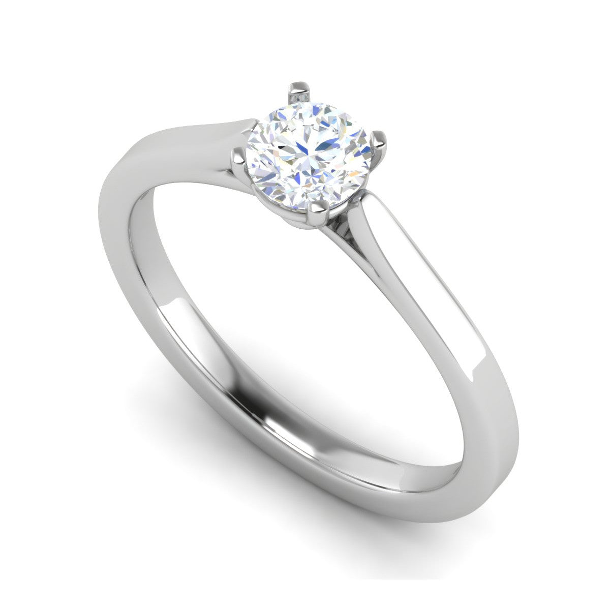 1 Carat Solitaire Platinum Ring JL PT RS RD 105   Jewelove.US