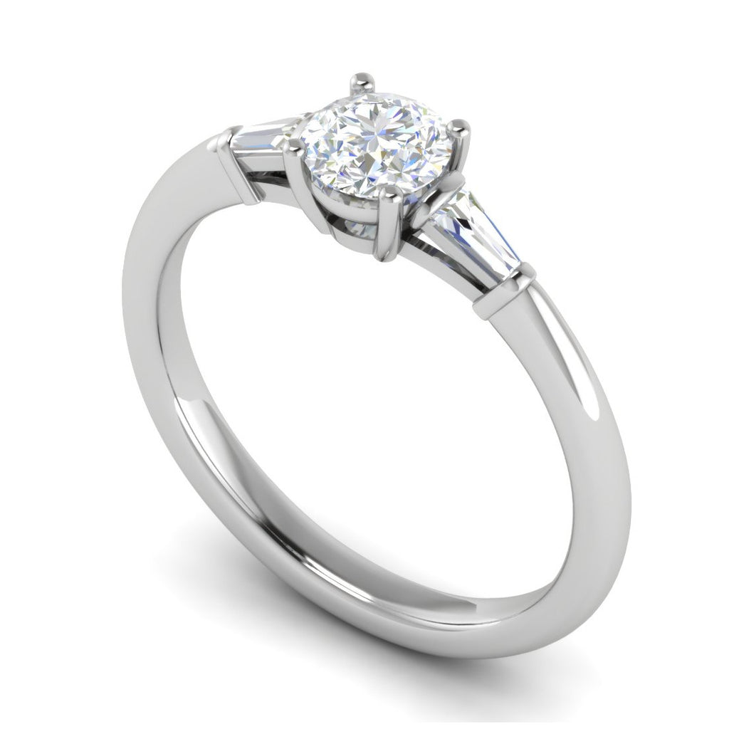 0.50 cts. Platinum Solitaire Diamond Ring JL PT R3 RD 116   Jewelove.US