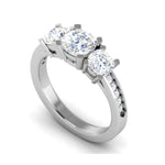 Load image into Gallery viewer, 0.50cts. Cushion Solitaire Diamond Platinum Ring JL PT R3 CU 133   Jewelove.US
