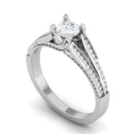 Load image into Gallery viewer, 0.30 cts Solitaire Diamond Split Shank Platinum Ring JL PT RP RD 164   Jewelove.US
