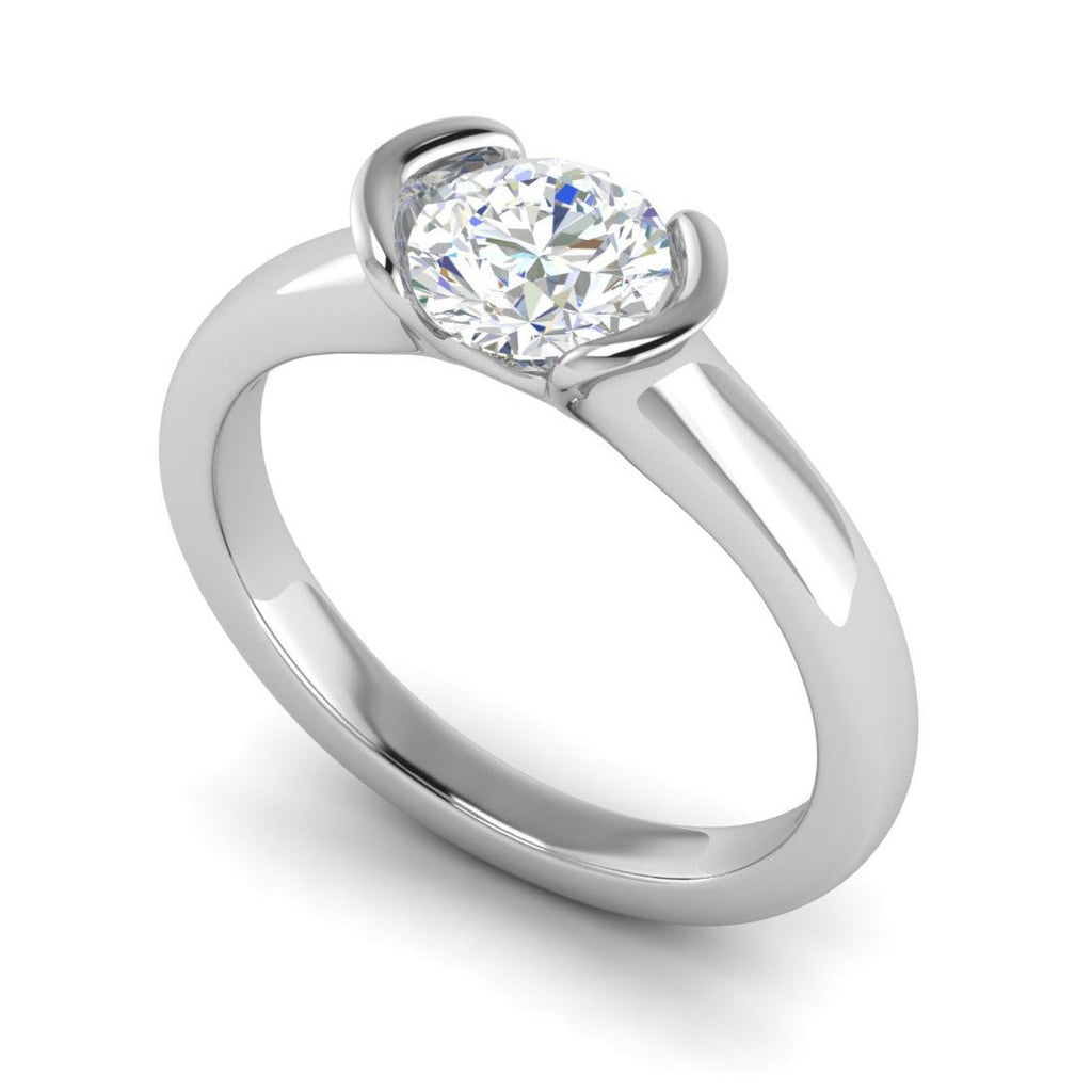 0.50 cts Solitaire Platinum Ring JL PT RS RD 139   Jewelove.US