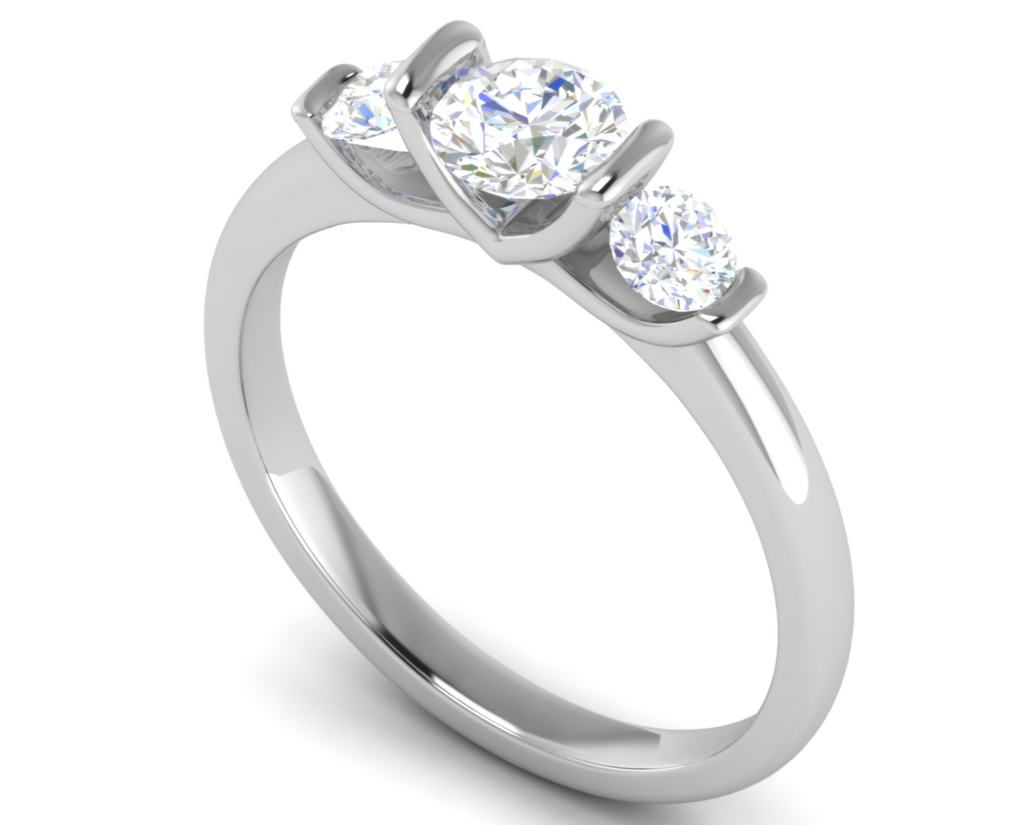 0.50 cts Solitaire Platinum Diamond Ring JL PT R3 RD 164   Jewelove.US