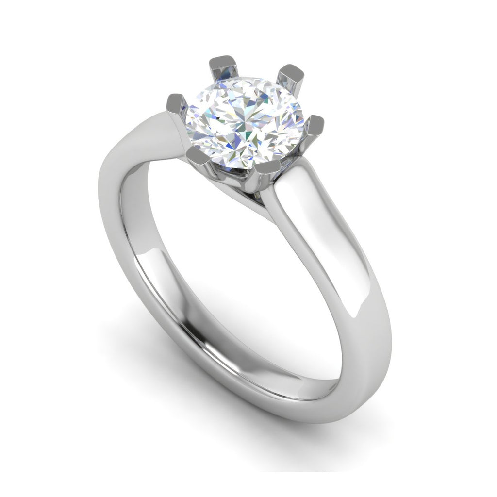 0.50 cts Solitaire Platinum Ring JL PT RS RD 126   Jewelove.US