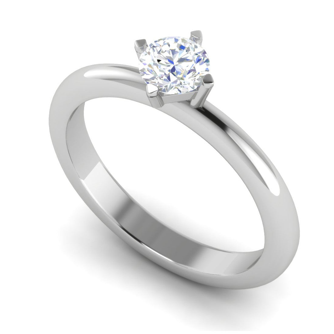 0.30 cts Solitaire Platinum Ring JL PT RS RD 158   Jewelove.US