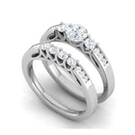 Load image into Gallery viewer, 0.25 cts Solitaire Diamond Split Shank Platinum Ring JL PT RV RD 159   Jewelove
